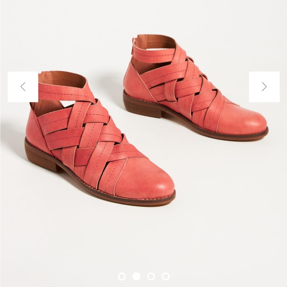 Anthropologie Woven Leather Booties size 10.5 - Picture 2 of 11